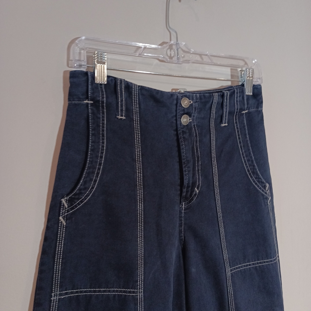 Free People Sawyer Carpenter Pants Size 0 - Picture 7 of 9